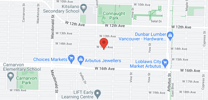 map of 2456 W 14TH AVENUE